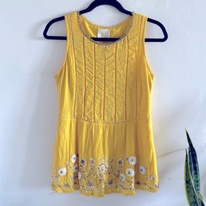 Anthropologie Mauve beaded Blouse